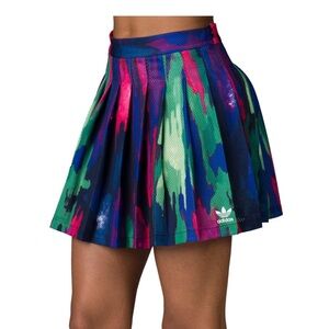 Adidas Women's Colorful Pleated Mini Skirt